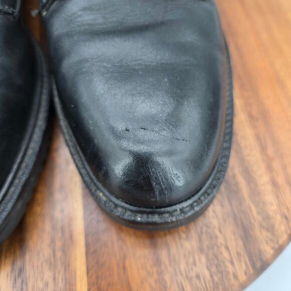 Cole Haan Country Boots Mens 9.5 M Black Leather Ankle Casual Plain Toe Chukka